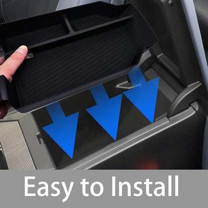Center Console Organizer Fit For BMW X3 2025 2026 (30 xDrive/M50 xDrive) , ABS Plastic & Anti-Slip Rubber Console Storage Box with Charging Hole, Center Organizer for 2025 2026 BMW X3 Accessories