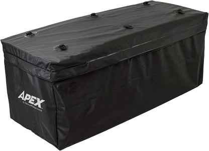 Apex Extra Large Roof Cargo Bag with Self-Sealing Zipper, for Roof-Mounted Racks, Built-in Crossbars or Hitch-Mounted Carriers, 19.6 Cubic Feet