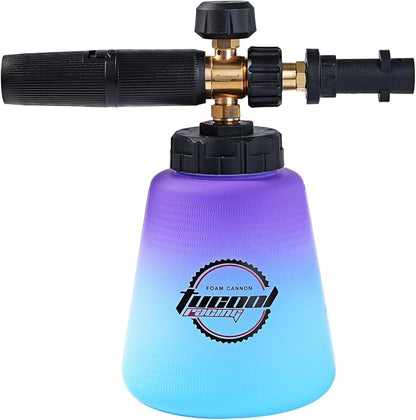 Foam Cannon for Karcher K Series, Adjustable Snow Foam Lance, Compatible with Karcher’s K2/K3/K4/K5/K6/K7 Pressure Washer (Karcher K2-K7 Blue to Purple)