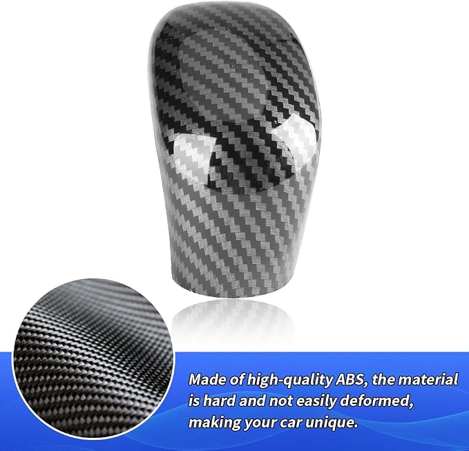 Car Center Console Gear Shift Knob Trim Cover for Nissan Altima 2019 2020 2021 2022 2023 2024 2025 2026 Auto Interior Decorations Accessories Central Control Shifters Stick Carbon Fiber Style
