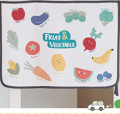 Magnetic Car Sun Shade Curtain for Side Window – Sun Blocker and UV Protector for Baby, Kids, and Pets – Universal Fit with Built-in Magnets for Steel-Framed Door (Vegetable Friends)