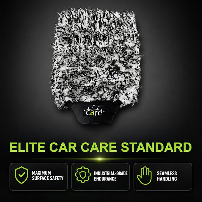 Microfiber Car Wash Mitt, Sponges for Cleaning, Car Detailing Kit, Easy to Use, Durable and Long-Lasting, Comfortable to Handle, Suitable for Regular Cleaning