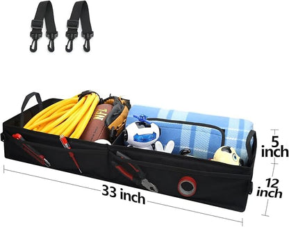 GEEDAR Under Seat Storage Truck Tool Box Organizer for Truck Underseat Storage Ford F150 F250 F350 Chevy Silverado Accessories (2 Compartment for the Bench Seat)