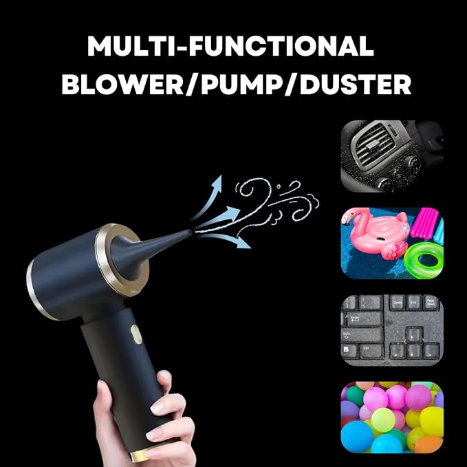 Car Vacuum Handheld 20000 PA 4in1 Cordless Rechargeable Multi-Functional Compact Powerful Suction Brushless Motor Compressed Air Duster Washable HEPA Filter Mini Home Office Pet Gift Men Women