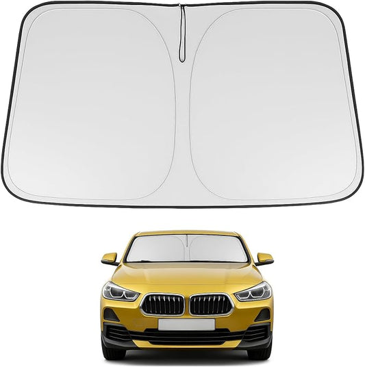 Proadsy Windshield Sun Shade for 2020-2025 2026 Mercedes-Benz GLS-Class SUV Foldable Front Sunshade Protector Sun Visor Blocks UV Rays Keep Car Cooler
