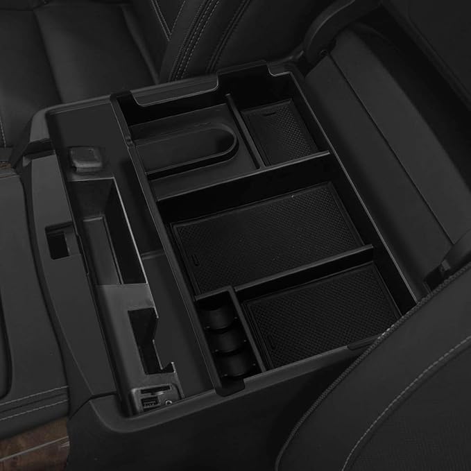 DNA MOTORING ZTL-Y-0008 Center Console Armrest Organizer Tray [for 07-19 Tundra],Black