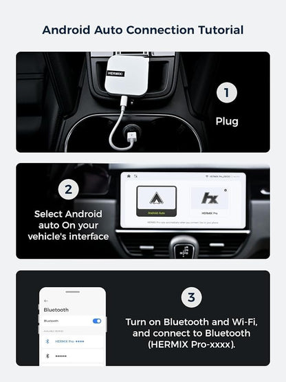 Android Auto Wireless Adapter Compatible with Samsung DeX,Wireless Android Auto Adapter Support YouTube, Netflix,Car Streaming Device,DeX Station, Desktop Experience for Car