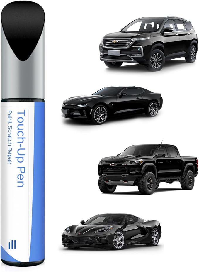 GBA/WA8555/WA848 Black Touch Up Paint Compatible with Chevrolet Exact Match Chips and Nicks Touch Up