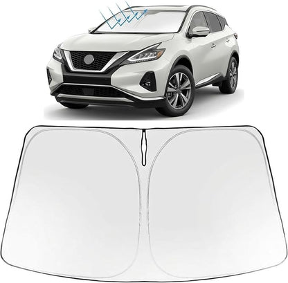 Proadsy Windshield Sun Shade for Nissan Murano SV, SL, and Platinum 2025-2026 Foldable Front Sunshade Protector Sun Visor Blocks UV Rays Keep Car Cooler Accessories