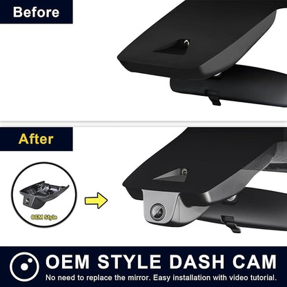 4K Dash Cam Custom Fit for Toyota Crown 2023-2026 &Crown Signia 2025.2026,XLE Limited Platinum etc, Integrated OEM Look, UHD 2160P Video, G-Sensor, Built-in WiFi & APP, GPS, 64GB Card