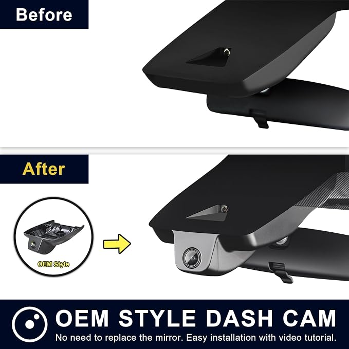 Mangoal Front 4K & Rear 1080P Dash Cam Fit for Toyota Crown 2023-2026 & Crown Signia 2025.2026, XLE Limited Platinum etc,Integrated OEM Look,UHD 2160P Video,G-Sensor,Built-in WiFi & APP,GPS,128GB Card