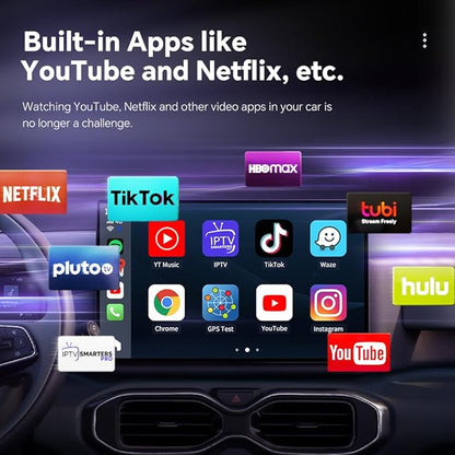 Carlinkit CarPlay AI Box Android 13.0 Wireless CarPlay & Android Auto Adapter, Compatible with Netflix/YouTube/TIK Tok/TF Card, Plug & Play for Cars Equipped with OEM Wired CarPlay 8-Core (8G+128G)