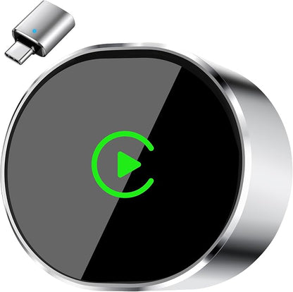 Wireless CarPlay & Android Auto Adapter: BANKKY Ultra Mini 2-in-1 Dongle Converts Wired to Wireless Fast Auto-Connect for iPhone Dual-Band Low Latency Stable Connection for Apple iOS 10+, Android 11+