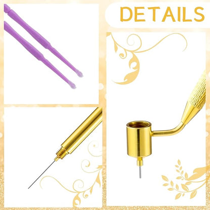Tondiamo 100 Pack 0.5 mm Touch up Paint Brushes Repair Pen Gold Paint Applicator Fluid Writer Pen Detailing Disposable Micro Applicator for Auto Repair Chip Automotive Scratch (Purple,Blue,Teal,White)