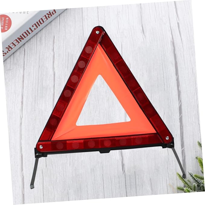 Automotive Warning Triangle Sign Roadside Hazard Kit Design for Trucks Suvs