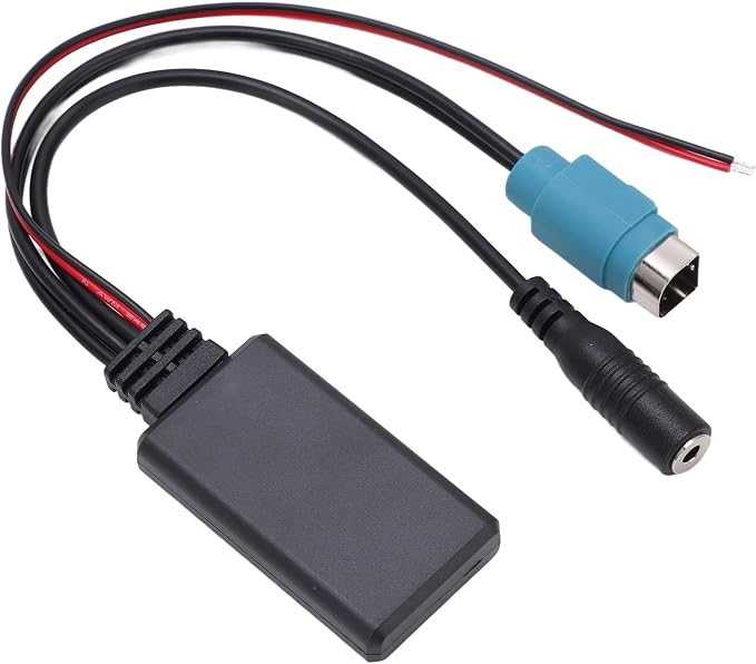 Aramox AUX in Bluetooth Module, Bluetooth AUX in Cable Adapter Stereo Full Speed with Removable Microphone Replacement for 2009‑up