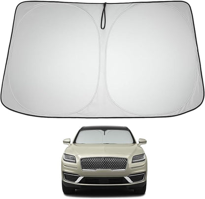 Proadsy 2026 Upgrade Front Windshield Sun Shade Foldable Sunshade Protector Custom Fit 2019-2023 Lincoln Nautilus SUV Accessories, PRS331