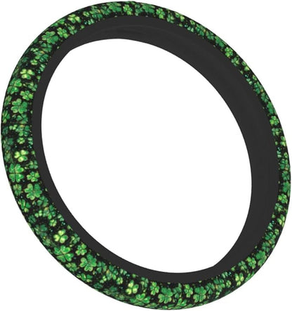 St. Patrick's Day Steering Wheel Covers Non Slip Neoprene Universal 15 Inch Steering Wheel Protector Car Cover for Men Women