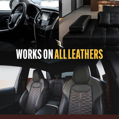 Legendary Leather Conditioner 16oz - Cleans, Conditions & Protects Car Interior - Leather Cleaner and Restorer for Car Seats, Plastics & Vinyl | Satin Finish, Non-Greasy