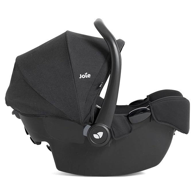Joie Baby, Rue Lightweight Infant Car Seat & Anti-Rebound Base, Side-Impact Protection, 5-Point Harness, and UPF 50+ Canopy for Newborns and Infants (Shale Dark)
