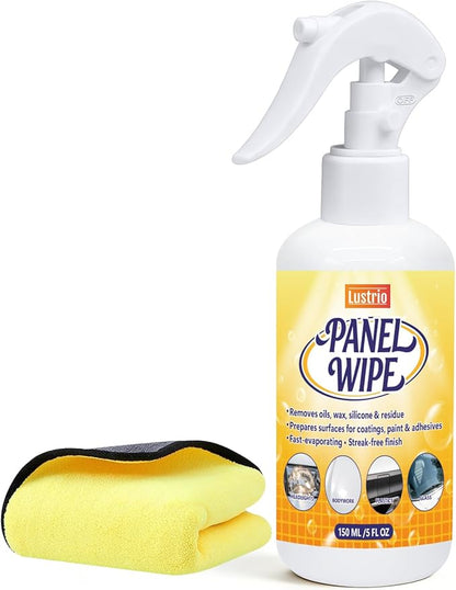 Car Surface Prep Spray – Panel Wipe & Pre-Paint Degreaser for Ceramic Coating, PPF, Vinyl Wrap – Removes Wax, Grease, Silicone – Fast Drying, No Residue – Safe on Clear Coat – Towel Included-5oz