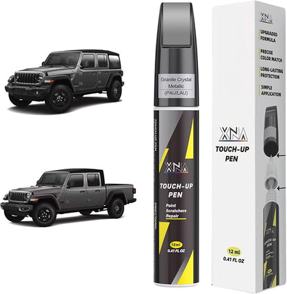 XNA Granite Crystal Metallic(PAU/LAU) for Jeep Touch Up Paint, Car Scratch Remover for Nicks and Chips Repair, 2-In-1 Quick & Easy Fix Car Scratch Repair Kit with Exact Color-Matched