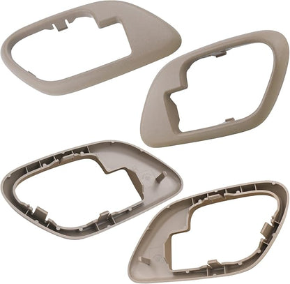 APPERFiT Interior Door Handle w/Bezel Kit (Tan) Compatible with 1995-2002 Chevy Chevrolet GMC Truck C1500 C2500 C3500 K1500 K2500 K3500 Suburban Tahoe Yukon 15708051 15708052