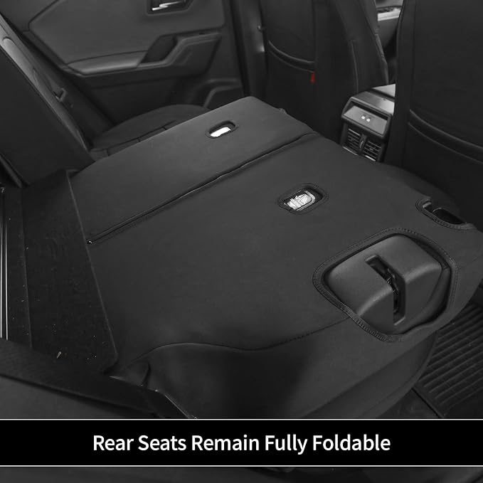 EKR Rav4 Seat Covers Custom Fit for Toyota Rav4 (Hybrid) LE/XLE Premium 2026,Car Seat Cover Full Set for SUV,Neoprene(Black)
