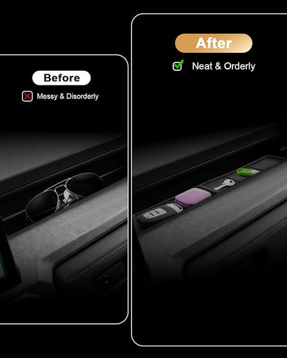 ECOZEN Passenger Side Organizer Tray For 2024-2026 Toyota Tacoma/2025-2026 4Runner - TPE Center Console Organizer Co-Pilot Storage Tray For Tacoma/4Runner Interior Accessories