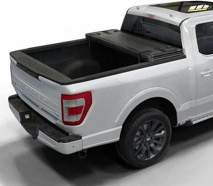 Toptiny Hard Folding Truck Bed Tonneau Cover | HTF016 | Fits 2015-2026 Ford F150 | F150 Lightning 5'5"Bed (66")