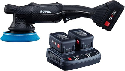 RUPES Bigfoot iBrid Random Orbital Polisher and Bigfoot Mini iBrid Polisher Combo - Advanced 18V Battery System, Optimizes Workflow and Boosts Productivity, Revolutionary Design