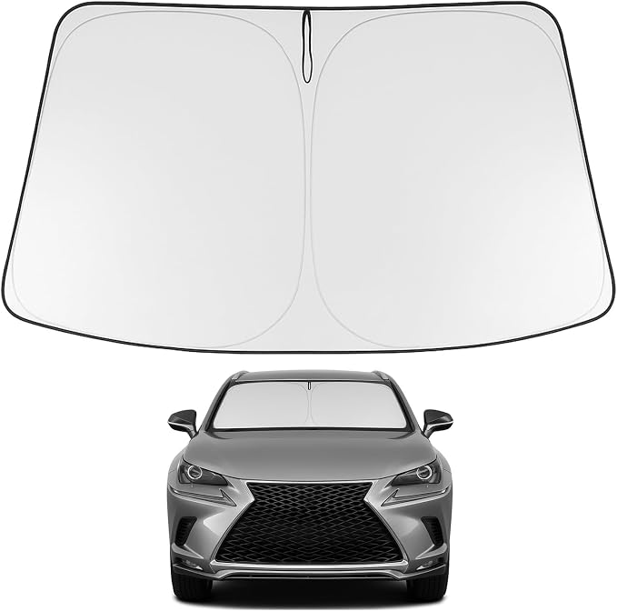 Proadsy 2026 Upgrade Windshield Sun Shade Custom Fit 2015-2021 NX Foldable Front Sunshade Protector Sun Visor Blocks UV Rays Keep Car Cooler
