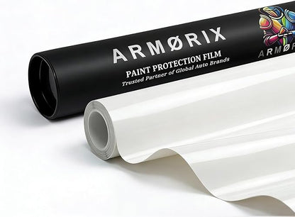 Rockrose Ultra Gloss TPU Gloss PPF Film for Car Paint Protection 6 in x 7FT Self-Healing, UV Protection, Scratch & Stain Resistant, Hydrophobic, Wet Installation, Strong Adhesive, 7.5 mil Thickness