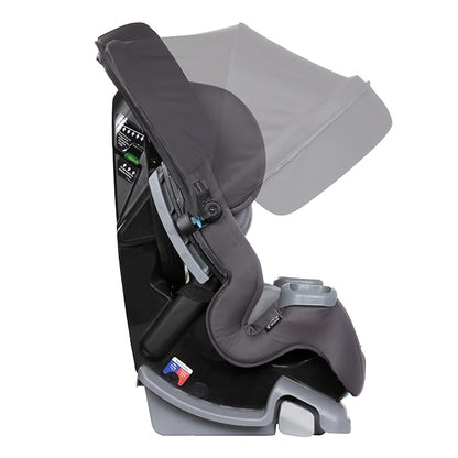 Baby Trend Cover Me 4-in-1 Car Seat Convertible Infant Toddler Rotating Safety Seat with Adjustable/Removable Canopy and 2 Cup Holders, Stormy Gray