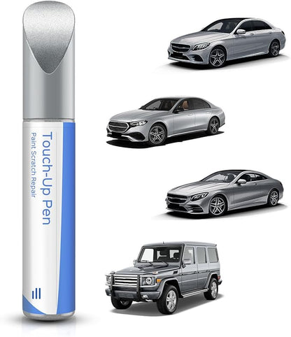 744/9744 Brilliant Silver Metallic Touch Up Paint Compatible with Mercedes-Benz Exact Match–Chips and Nicks Touch Up