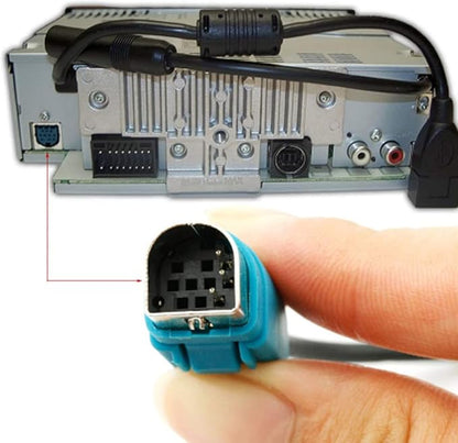 BL Aux Adapter for Alpine KCE-236B CDE-9885 CDE-9887, Car CD Stereo Music Interface for CDA-9852 9856 9857 9870 98719883
