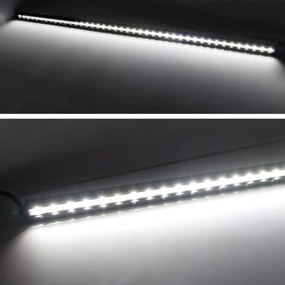 iJDMTOY Hood Scoop Mount 36-Inch LED Ultra Slim Light Bar Compatible with 2014-2021 Toyota Tundra, Includes (1) 108W High Power LED Lightbar, Hood Bulge Mounting Brackets & On/Off Switch Wiring Kit
