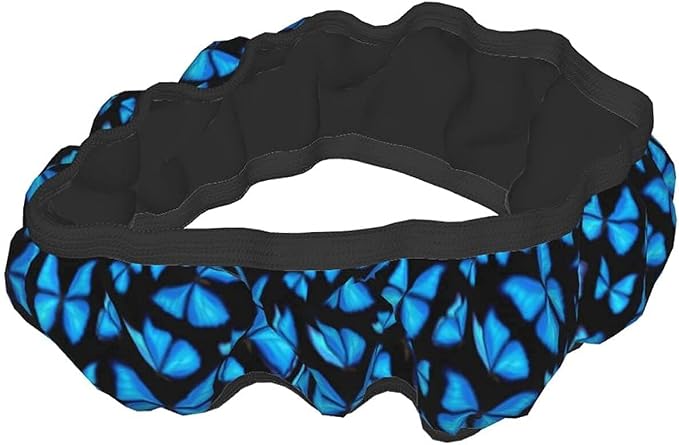 Blue Butterfly Steering Wheel Covers Non Slip Neoprene Steering Wheel Protector Universal 15 inch for Women Men Car
