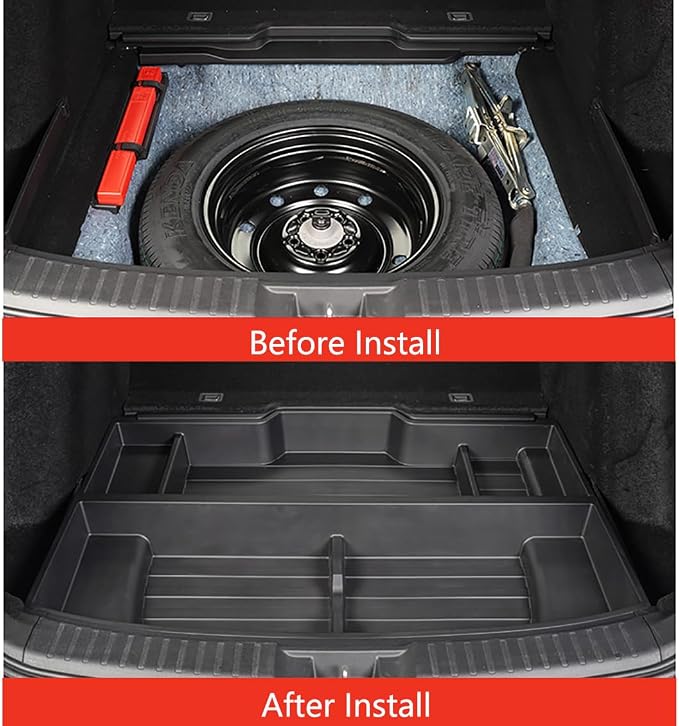 Heavy-Duty Trunk Organizer for 2023-2025 Honda CR-V, Insert Cargo Rear Hatch Hidden Storage Box fits CRV EX EX-L LX Touring Accessories