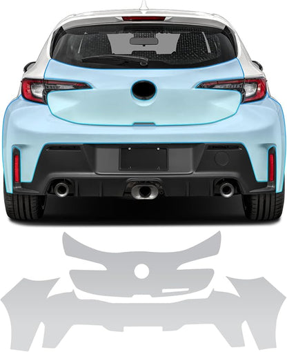 for Toyota Corolla GR 2023-2024 TPU Clear 9Mil Pre-Cut Paint Protection Film Car Vinyl Wrap,PPF Transparent Protective Anti-Scratch Self Adhesive Waterproof Car Wrap Film,for Rear Trunk