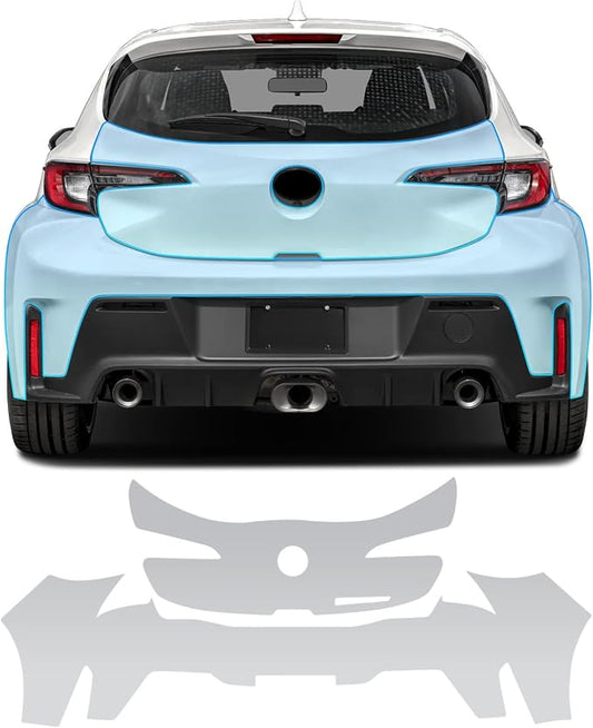 for Toyota Corolla GR 2023-2024 TPU Clear 9Mil Pre-Cut Paint Protection Film Car Vinyl Wrap,PPF Transparent Protective Anti-Scratch Self Adhesive Waterproof Car Wrap Film,for Rear Trunk