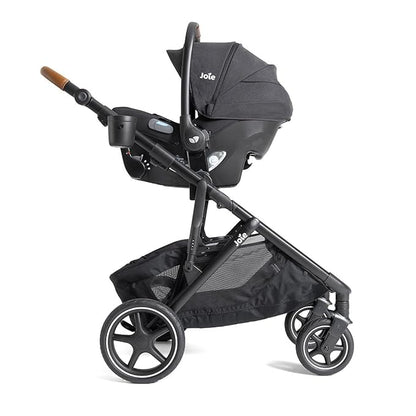 Joie Baby, Chive and Mint Latch - All-in-One Convertible Single-to-Double Modular Stroller with 20+ Customizable Modes & All-Terrain Wheels, and Baseless Infant Car Seat Travel System (Shale)