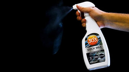303 (30213-6PK) Marine Quick Wax - Quick And Easy Spray On Wax - 90 Days Of Protection - Provides a Slick, Protective, Glossy Shine - Use On Wet Or Dry Surfaces - Carnauba Wax, 32 fl. oz. 6 Pack
