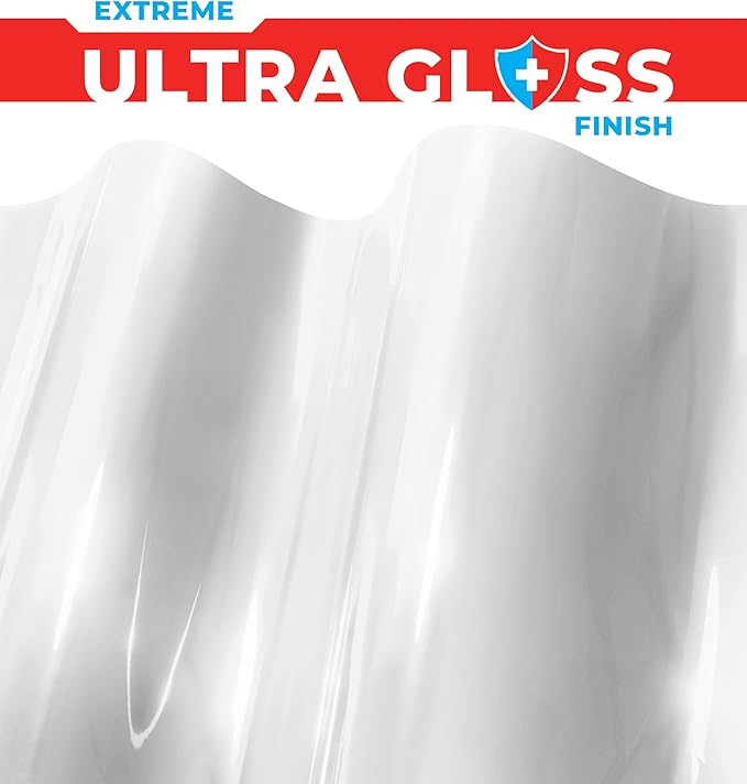 ColorFusion PPF by VViViD, Gloss Polar White Dry Apply PPF Vinyl Car Wrap Roll 1ft x 5ft