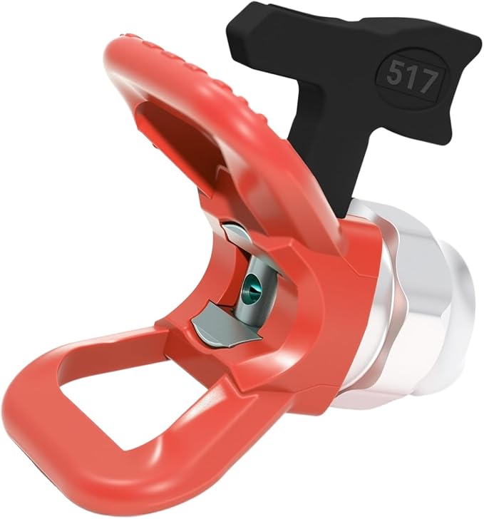 Airless Spray Tip/seat for Standard Airless Paint Spray, RED | Includes 517 nozzle tip, 7/8" nozzle seat, nozzle gasket