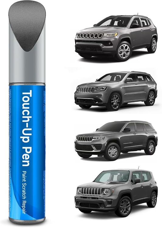 Touch Up Paint Compatible with Jeep Exact Match Touch Up Paint Car Scratch Repair (Sting Gray(PDN) Compatible with Cherokee/Compass/Grand-Cherokee/Renegade)