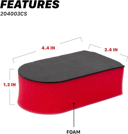 Maxshine Universal Fine Grade Clay Sponge – Reusable Clay Bar Alternative for Paint & Glass Decontamination – Removes Overspray, Tar & Industrial Fallout – Ergonomic Foam Grip for Auto Detailing