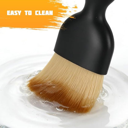 3PCS Car Detailing Brush Kit, Soft Vehicle Interior Detail Dusting Cleaning Brushes Set, Automotive Interior Dash Duster Cleaner Tool Kit, Universal for Most Vehicles