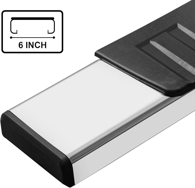 6 Inche Running Boards Compatible with 2004-2014 Ford F150 Regular Cab, Stainless Steel Truck Side Step Nerf Bars for Ford F150 Regular/Standard/Single Cab