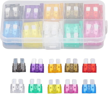 Sonew 10 Medium Car Assortment Set Kit, Quick Response, High Safety, Transparent Marking, Compact Size, For Car Power Supply Failure, Widely Used in Vehicles, Digital Camera, etc.